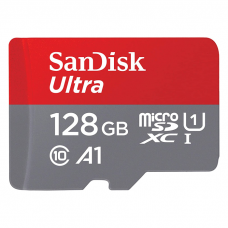 Tarjeta micro SD /  marca SanDisk Ultra, 128GB de memoria, clase 10, A1. (Tarjeta TF)